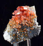 3.4cm VANADINITE CRYSTAL BARITE MIBLADEN MOROCCO MINIATURE MINERAL SPECIMEN WB13