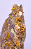 4.6cms GEM RARE WULFENITE FLUORITE MINI CRYSTALS ALAMO ARIZONA USA YB37