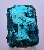 3cm GEM BLUE MALACHITE CHRYSOCOLLA PERU ROSETTE BOTRYOIDAL CRYSTAL GRAPE  UB187