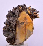 4cms RED LIMONITE MARCASITE QUARTZ GOETHITE CRYSTALS PERU MINERAL SPECIMEN QB66