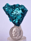 3cm GEM BLUE MALACHITE CHRYSOCOLLA PERU ROSETTE BOTRYOIDAL CRYSTAL GRAPE  UB127