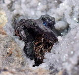 5.3cms NATIVE SILVER WIRE PERU ACANTHITE UCHUCCHACUA MINE MINERAL SPECIMEN HB170