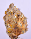 4.6cms GEM RARE WULFENITE FLUORITE MINI CRYSTALS ALAMO ARIZONA USA YB37