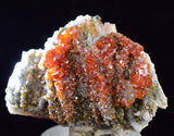 4cm VANADINITE CRYSTAL BARITE MIBLADEN MOROCCO MINIATURE MINERAL SPECIMEN WB17