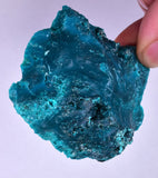 5.5cm GEM BLUE MALACHITE PERU TRANSLUCENT CHRYSOCOLLA BOTRYOIDAL CRYSTAL UB169