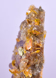 4.6cms GEM RARE WULFENITE FLUORITE MINI CRYSTALS ALAMO ARIZONA USA YB37