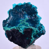 3cm GEM BLUE MALACHITE CHRYSOCOLLA PERU ROSETTE BOTRYOIDAL CRYSTAL GRAPE  UB123
