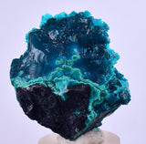 3cm GEM BLUE MALACHITE CHRYSOCOLLA PERU ROSETTE BOTRYOIDAL CRYSTAL GRAPE  UB123