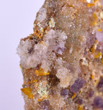 4.6cms GEM RARE WULFENITE FLUORITE MINI CRYSTALS ALAMO ARIZONA USA YB37