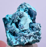 3cm GEM BLUE MALACHITE CHRYSOCOLLA PERU ROSETTE BOTRYOIDAL CRYSTAL GRAPE  UB126