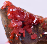 4.6cm VANADINITE HOLLANDITE CRYSTAL MIBLADEN MOROCCO  MINERAL SPECIMEN WB33
