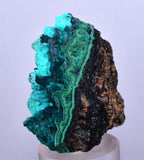3cm GEM BLUE MALACHITE CHRYSOCOLLA PERU ROSETTE BOTRYOIDAL CRYSTAL GRAPE  UB187
