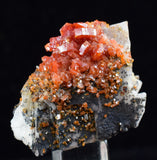 3.4cm VANADINITE CRYSTAL BARITE MIBLADEN MOROCCO MINIATURE MINERAL SPECIMEN WB13