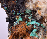 5.6cms CHRYSOCOLLA MALACHITE SELENITE CRYSTALS PERU QUARTZ CALCITE CB203