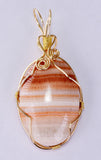 4.8cms GEM MACHU PICCHU Aragonite Cabochon PENDANT Peru BB424