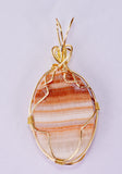 4.8cms GEM MACHU PICCHU Aragonite Cabochon PENDANT Peru BB424