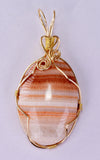 4.8cms GEM MACHU PICCHU Aragonite Cabochon PENDANT Peru BB424