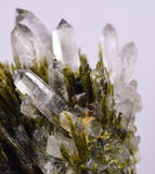 5.3cms PREMIUM EPIDOTE AXINITE QUARTZ CRYSTALS PERU AESTHETIC COLLECTOR CB206