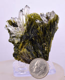 5.3cms PREMIUM EPIDOTE AXINITE QUARTZ CRYSTALS PERU AESTHETIC COLLECTOR CB206