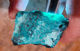 5.1cms GEM BLUE MALACHITE Peru Translucent Chrysocolla Botryoidal Crystal U576