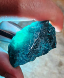 4.4cms GEM BLUE MALACHITE Peru Translucent Chrysocolla Botryoidal Crystal U577