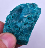 4.4cms GEM BLUE MALACHITE Peru Translucent Chrysocolla Botryoidal Crystal U577