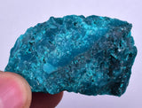 4.4cms GEM BLUE MALACHITE Peru Translucent Chrysocolla Botryoidal Crystal U577