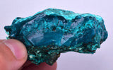 5.1cms GEM BLUE MALACHITE Peru Translucent Chrysocolla Botryoidal Crystal U576