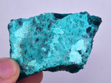 5.1cms GEM BLUE MALACHITE Peru Translucent Chrysocolla Botryoidal Crystal U576