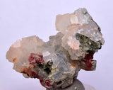 4.1cms PREHNITE  EPIDOTE CRYSTALS Tourmaline Zoisite Peru Mineral Specime UE198