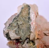 4.1cms PREHNITE  EPIDOTE CRYSTALS Tourmaline Zoisite Peru Mineral Specime UE198