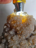 15cms CHALCEDONY BOTRYOIDAL PERU Crystal Quartz  Translucent Mineral Sample  Collector QB129