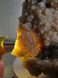 15cms CHALCEDONY BOTRYOIDAL PERU Crystal Quartz  Translucent Mineral Sample  Collector QB129