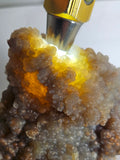 15cms CHALCEDONY BOTRYOIDAL PERU Crystal Quartz  Translucent Mineral Sample  Collector QB129