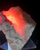 12cms RHODOCHROSITE QUARTZ CRYSTALS PERU  MINERAL SPECIMEN RB696