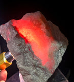 12cms RHODOCHROSITE QUARTZ CRYSTALS PERU  MINERAL SPECIMEN RB696