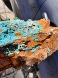 24cms DRUZY CHRYSOCOLLA PERU COPPER 2000 DISCOVERY DB169