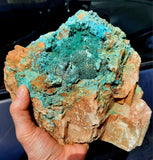 24cms DRUZY CHRYSOCOLLA PERU COPPER 2000 DISCOVERY DB169