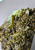 19ms CLINOZOISITE EPIDOTE CRYSTALS PERU MINERAL SPECIMEN COLLECTOR  KB177