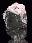 8.8cms RHODOCHROSITE QUARTZ CRYSTALS JORDANITE (?) GALENA PERU RB515