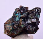 5cms  GEM GARNET CHRYSOCOLLA CRYSTALS PERU SHINY SHARP RARE GB66