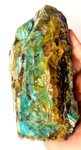 1.4kg GEM BLUE OPAL PERU ROUGH SCENIC SEASCAPE MINERAL SPECIMEN OB53