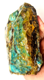 1.4kg GEM BLUE OPAL PERU ROUGH SCENIC SEASCAPE MINERAL SPECIMEN OB53