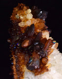 26cms STALACTITE QUARTZ IRIDESCENT GOETHITE LIMONITE PERU MINERAL SPECIMEN QB71