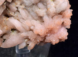 9.1cms ROSE DRUZY QUARTZ BRIGHT CRYSTALS CATHEDRAL BOTRYOIDAL PERU NEW FIND QB73