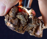 5.6cms GEM RHODOCHROSITE CUBIC CRYSTALS GOETHITE PERU MINERAL SPECIMEN RB607