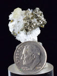 2.1cm APATITE QUARTZ PYRITE DICKITE SCHEELITE ? PERU HUANZALA AB77