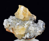2.5cms CERUSSITE BARITE GALENA CRYSTALS MOROCCO MINERAL SPECIMEN KB56