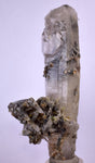 9.1cms GEM QUARTZ NATURAL CHLORITE INCLUDED PHANTOM CRYSTAL PERU  QB77