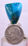 15carats GEM SILICA CHRYSOCOLLA CHALCEDONY PERU FREE FORM QUARTZ BB179